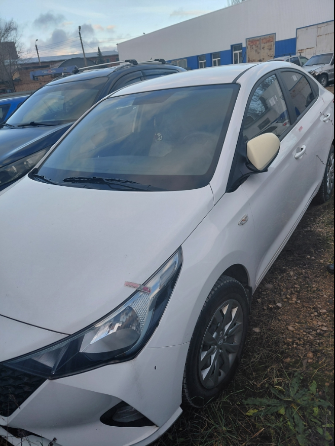 HYUNDAI Солярис, г/н О976КУ716, 2022 г.в, VIN Z94K241CBNR333607, цвет белый