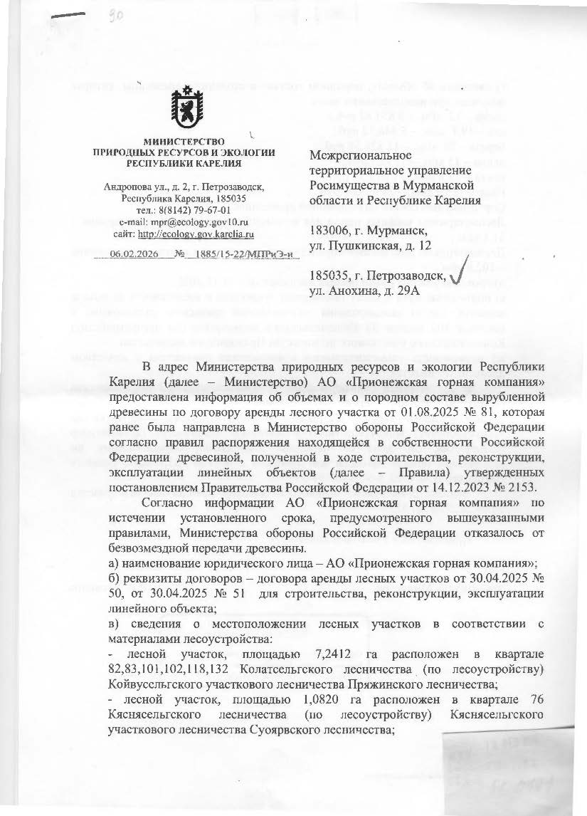 133,9 куб. м. - Суоярвское лесничество