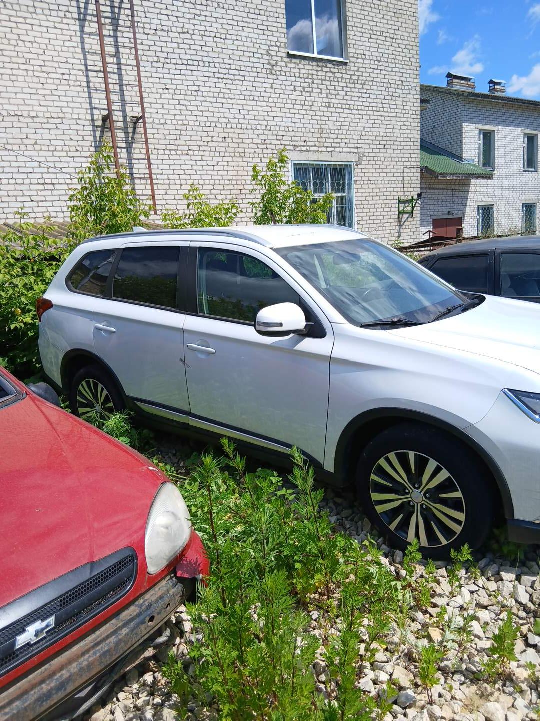 АМТС Mitsubishi Outlander, 2019 г.в., г/н К109КР21, VIN Z8TXTGF2WKM015626, цвет белый