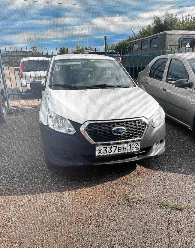 Датсун ON-DO, цвет белый, г/н Х337ВН102, vin Z8NBAABD0K0083661, 2018 г.в