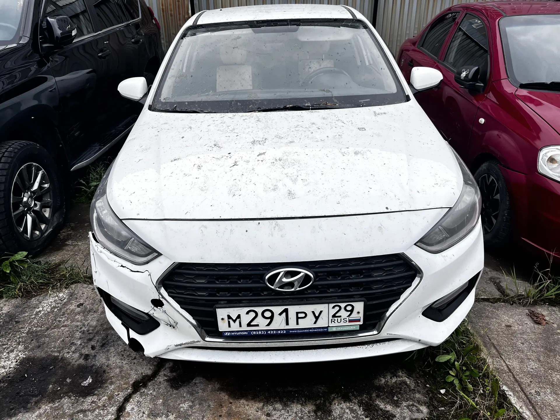 Транспортное средство Hyundai Solaris, 2018 года выпуска, цвет - белый, VIN Z94K241BAKR118169, государственный номер М291РУ29