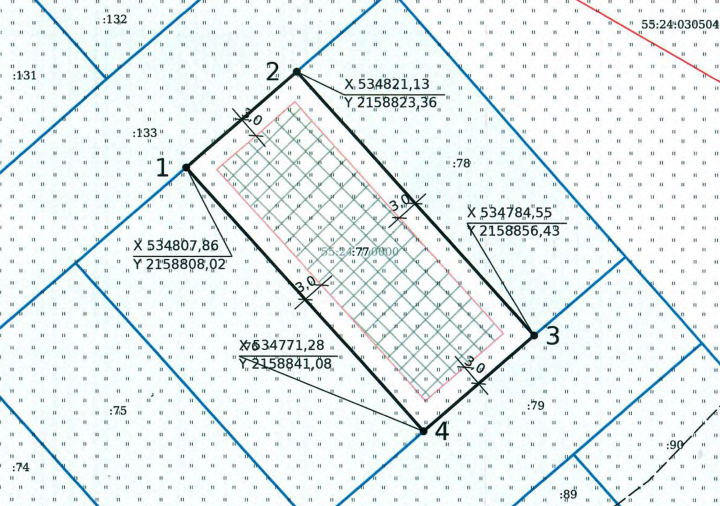 Земельный участок с кадастровым номером 55:24:030401:77