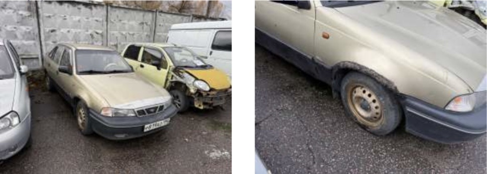 Автомобиль ДЭУ NEXIA, 2006 года выпуска, г/н Р819АО190, ключ зажигания и документы отсутствуют, корпус полностью ржавый, определить техническое состояние невозможно.
