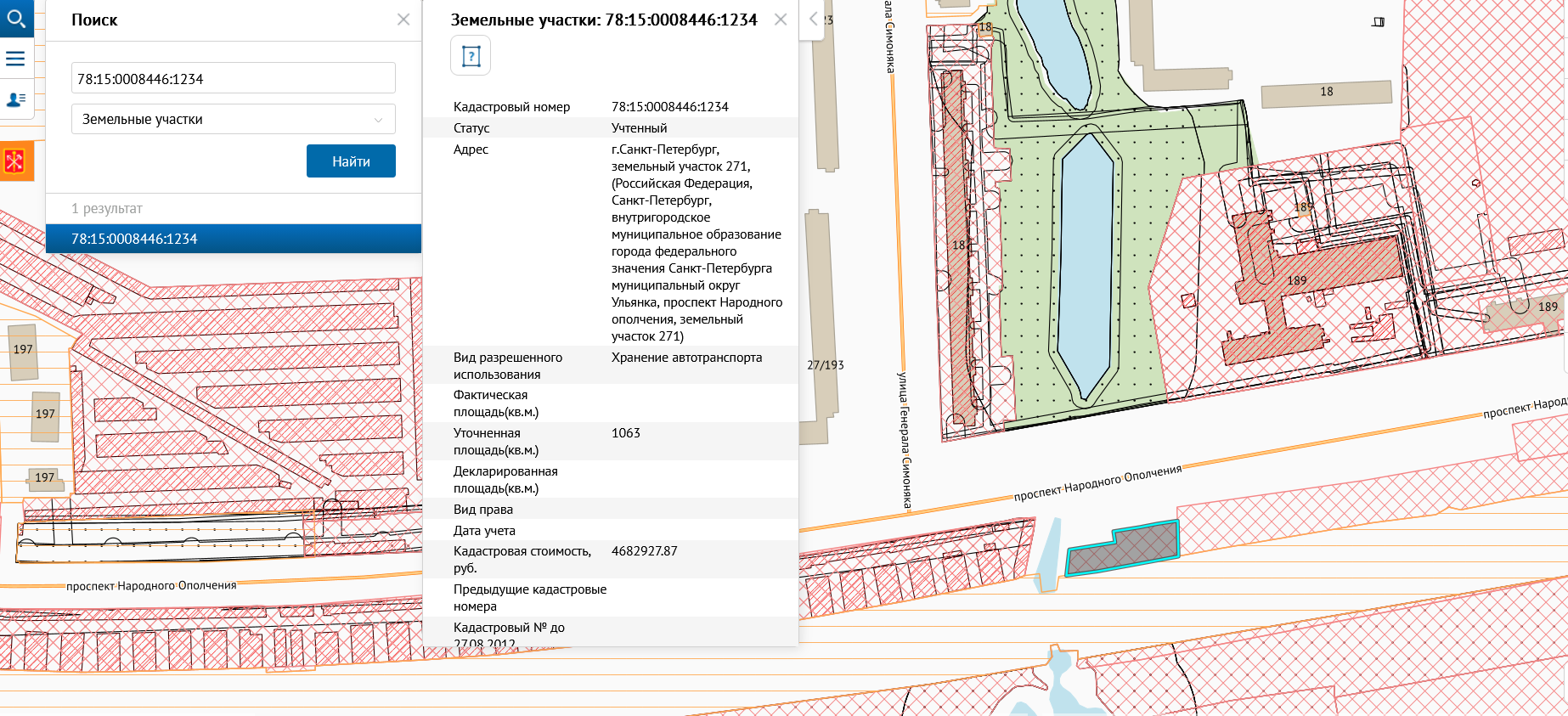 Аренда земельного участка для целей, не связанных со строительством: Российская Федерация, Санкт-Петербург, внутригородское муниципальное образование города федерального значения Санкт-Петербурга муниципальный округ Ульянка, проспект Народного ополчения, земельный участок 271. Цель использования: для хранения автотранспорта без права возведения объектов недвижимости
