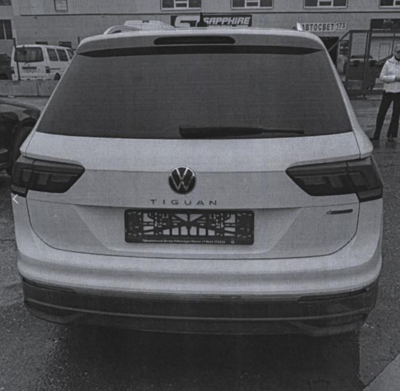 VOLKSWAGEN TIGUAN, 2021 г.в., г/н М473СВ73, VIN: XW8ZZZ5NZMG010606.