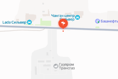 РФ, РБ, Абзелиловский район, СП Краснобашкирский сельсовет, а/д Магнитогорск-Аэропорт, на 8 км + 451 м, по направлению движения в г. Магнитогорск