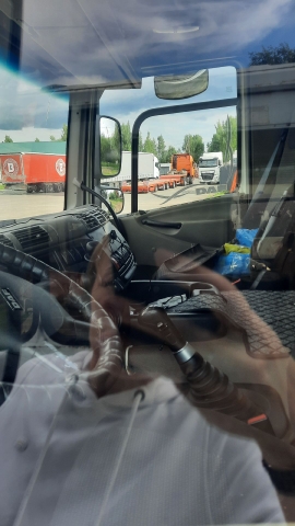 Грузовой тягач седельный DAF FTT GF85 460, 2014 г.в., г/н Т465ВР12, VIN XLRTT85MC0G027702, на кузове и раме следы коррозий, белого цвета, б/у
