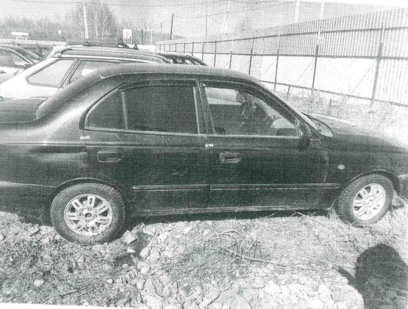 Автомобиль Хундай Акцент, Г/н В473ТМ702, VIN X7MCF41GP8M157900, г/в 2008, №двиг.7W033761