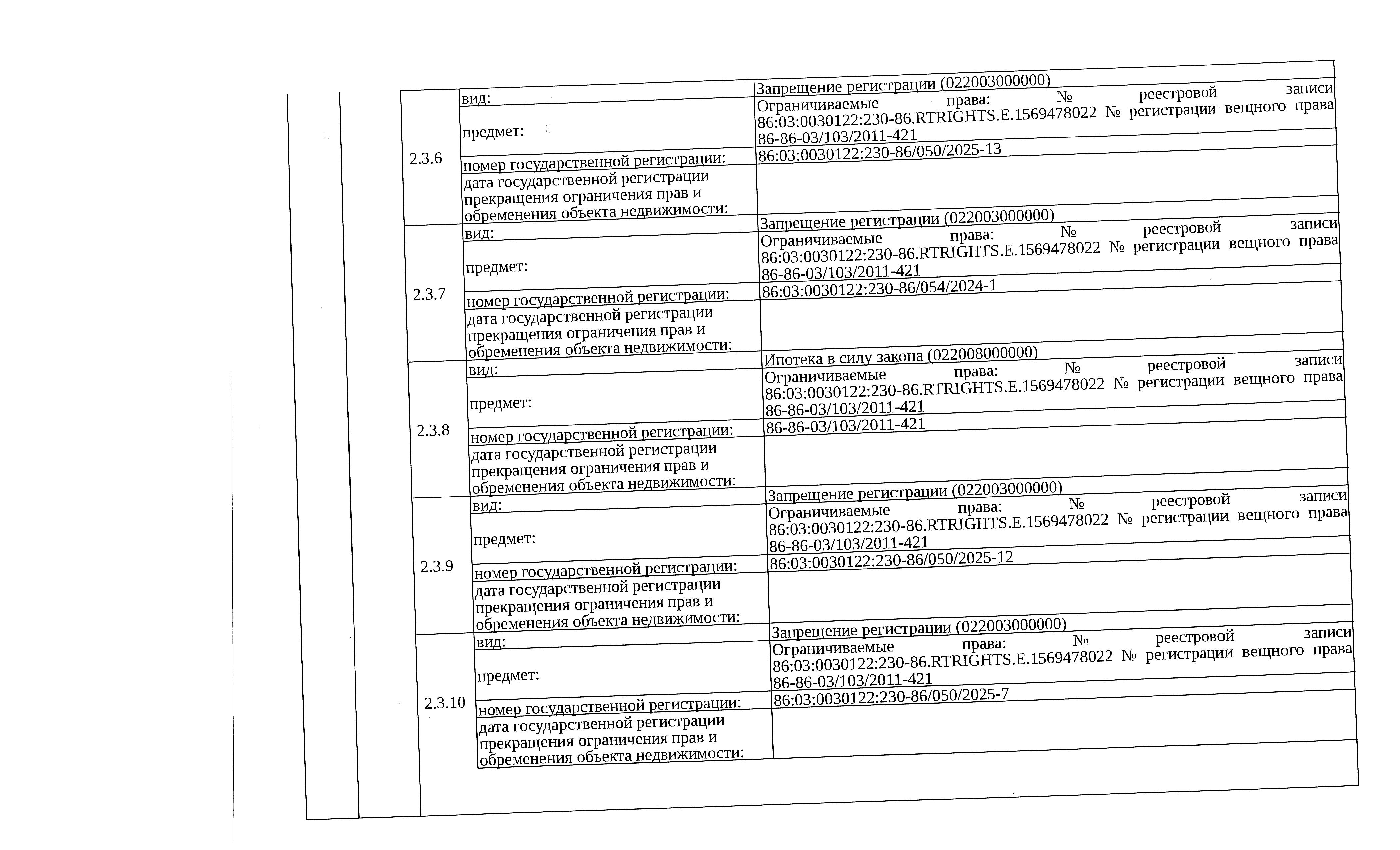 Жилое помещение (квартира), площадь 42,6 кв.м., кадастровый номер: 86:03:0030122:230, р-н Сургутский, пгт. Федоровский, пер. Парковый, д. 9, кв. 38, рег. № 26-260;