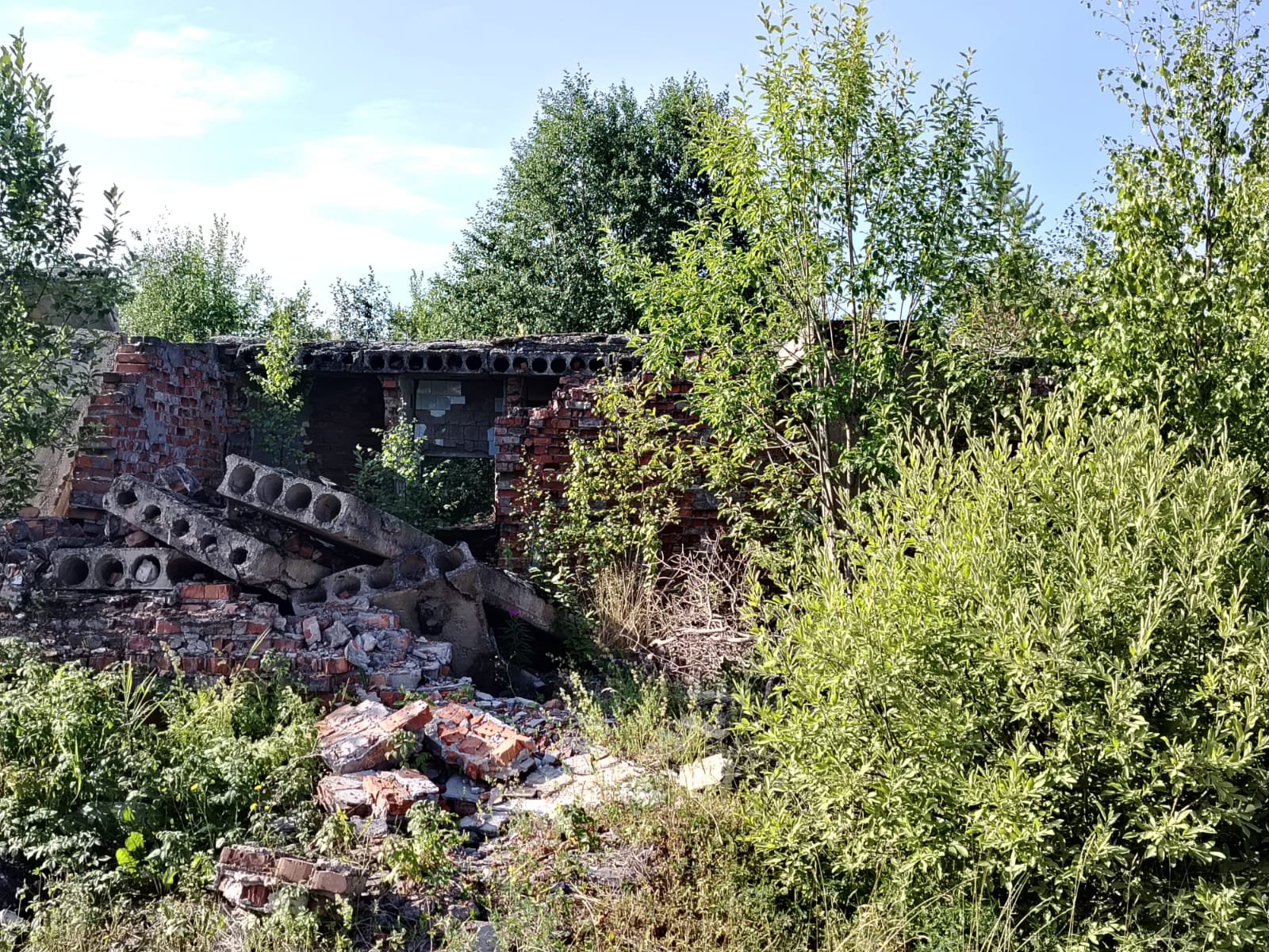 нежилое здание с земельным участком