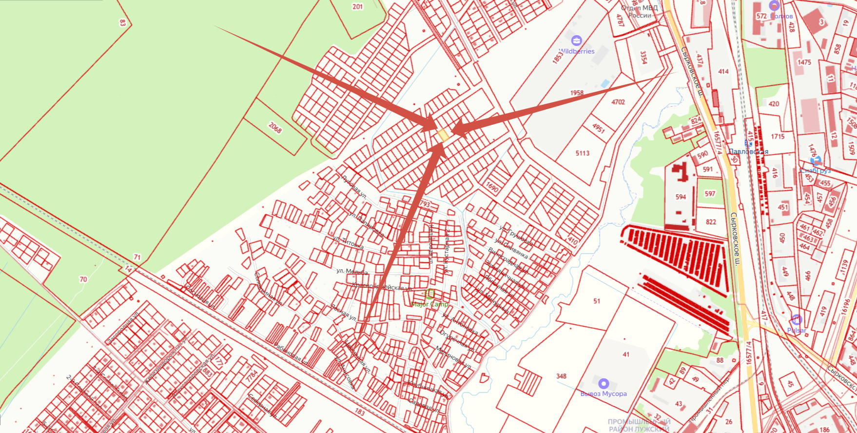 Земельный участок, площадью 1172 кв. м, КН 53:11:0500101:1776, категория земель - Земли сельскохозяйственного назначения. Местонахождение: Новгородская область, Новгородский м. р., Ермолинское сельское поселение, д. Сырково, ул. Владимирская, з/у 12.