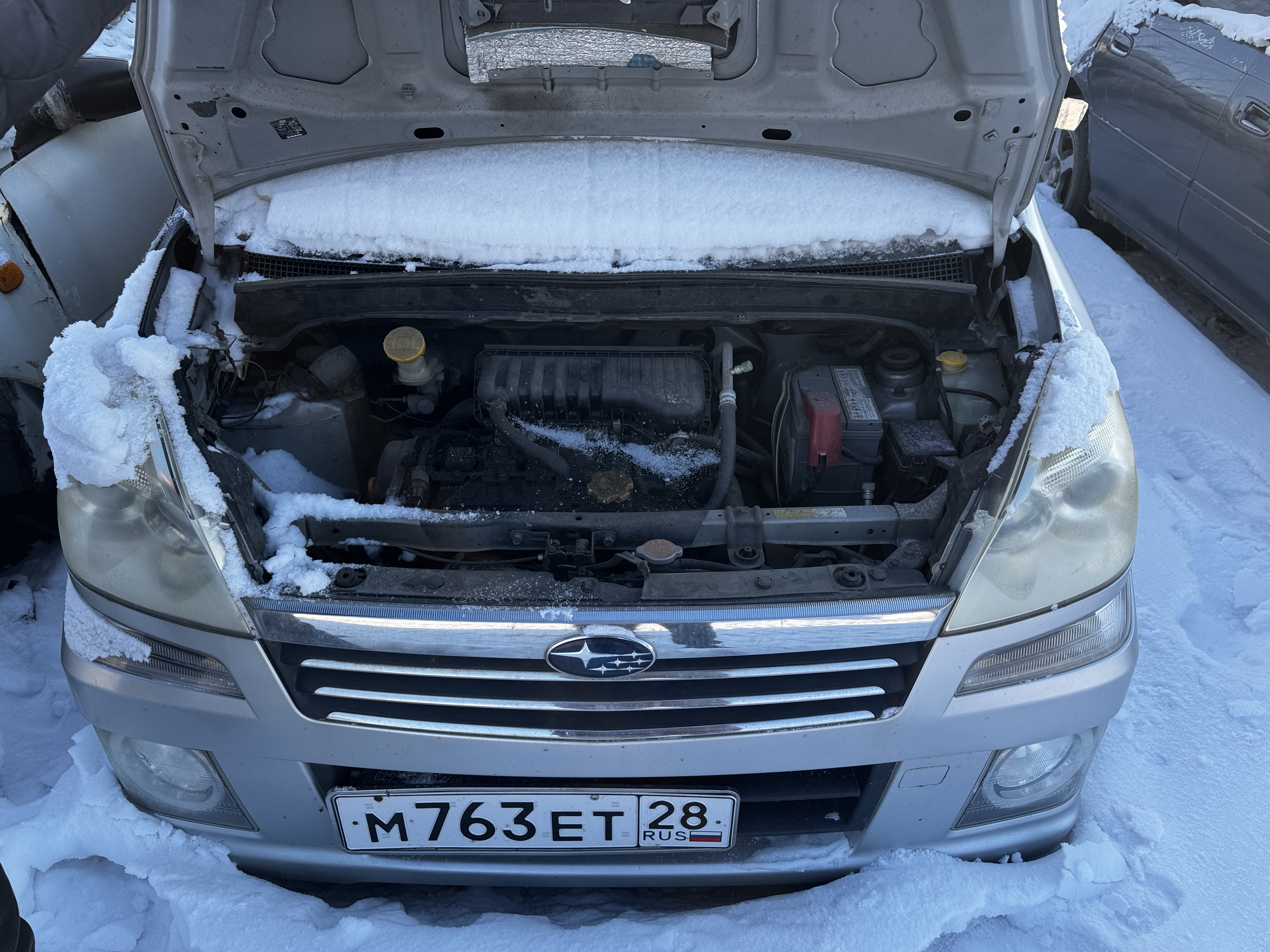Автомобиль марки Subaru Stella , г/н М763ЕТ28 , по карточке ТС 2009 г.в., № кузова RN2048066 , цвет серый