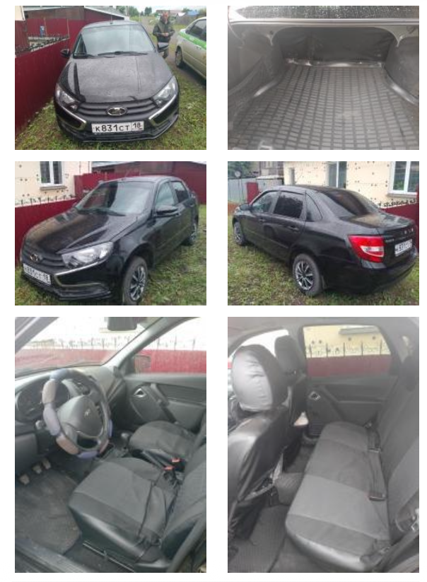 Легковой автомобиль LADA 219040 LADA GRANTA, 2023 года выпуска, государственный номер К831СТ18, идентификационный номер (VIN) XTA219040P0940888, № двигателя 71622066, рабочий объем двигателя - 1596 куб. см, мощность двигателя 89,7 л.с, 66 кВт.