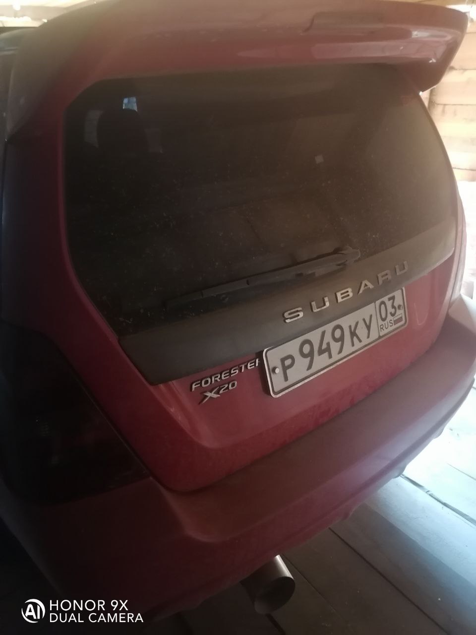 Транспортное средство Subaru Forester, 2004 года выпуска, цвет - красный, номер кузова SG5076110, государственный номер P949КУ03.