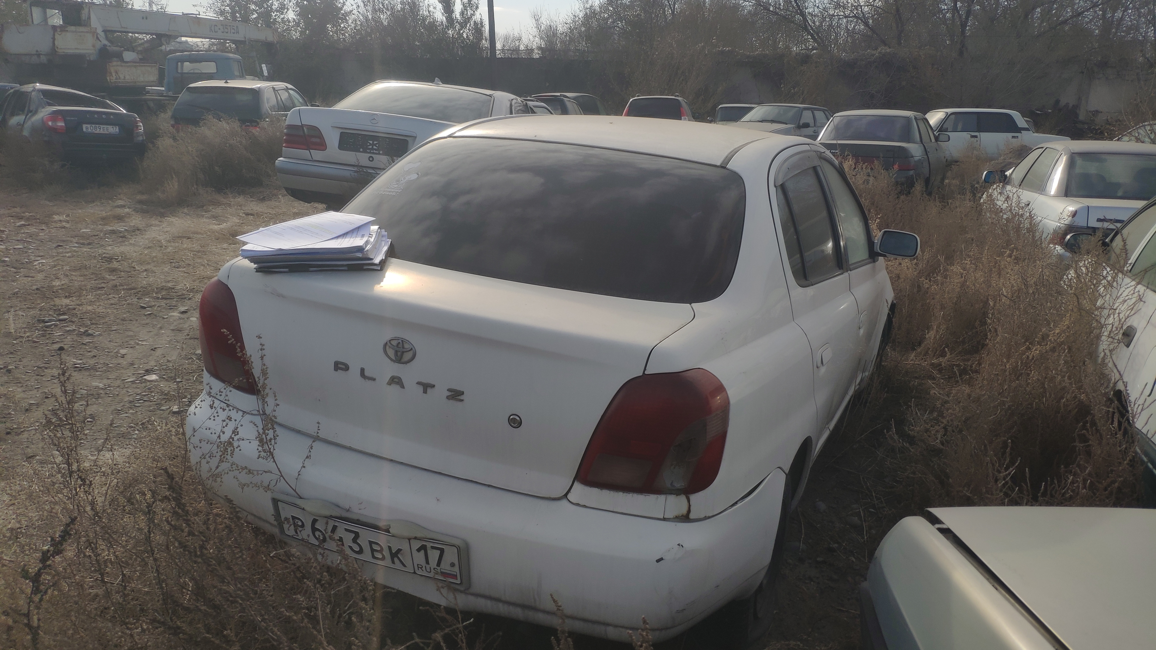 Транспортное средство марки «Toyota Platz» с государственным регистрационным номером Р643BK17.