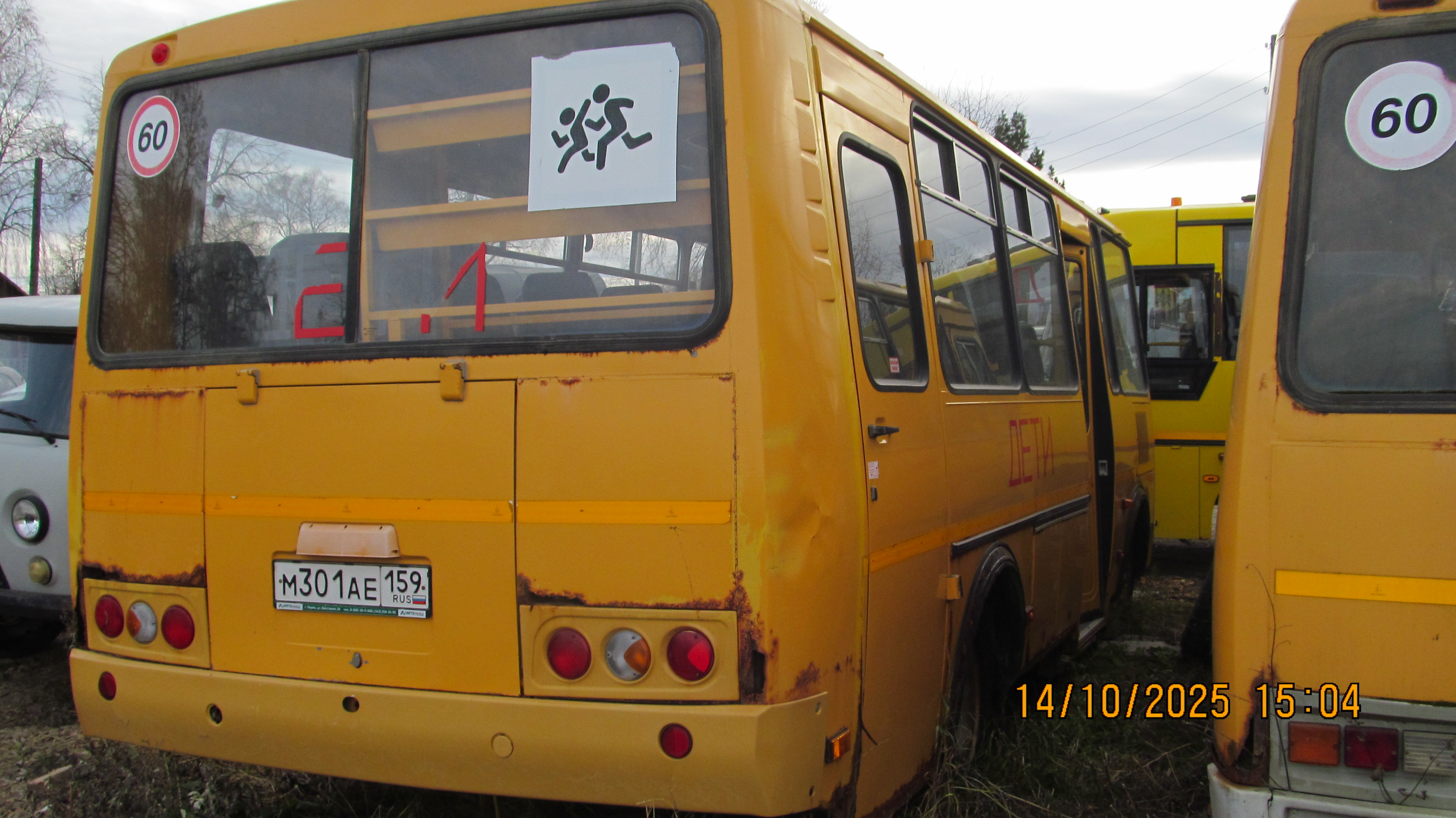 Транспортное средство ПАЗ-32053-70, автобус для перевозки детей, VIN Х1М3205ВХН0002046, 2017 года выпуска, модель № двигателя 523420 Н1002474, шасси (рама) № отсутствует, кузов (кабина, прицеп) № Х1М3205ВХН0002046, цвет желтый. Паспорт транспортного средства 52ОС330250, выдан 14.08.2017 ООО «Павловский автобусный завод», Россия, Нижегородская область, г. Павлов, ул. Суворова, д. 1. Государственный регистрационный номер М301АЕ159