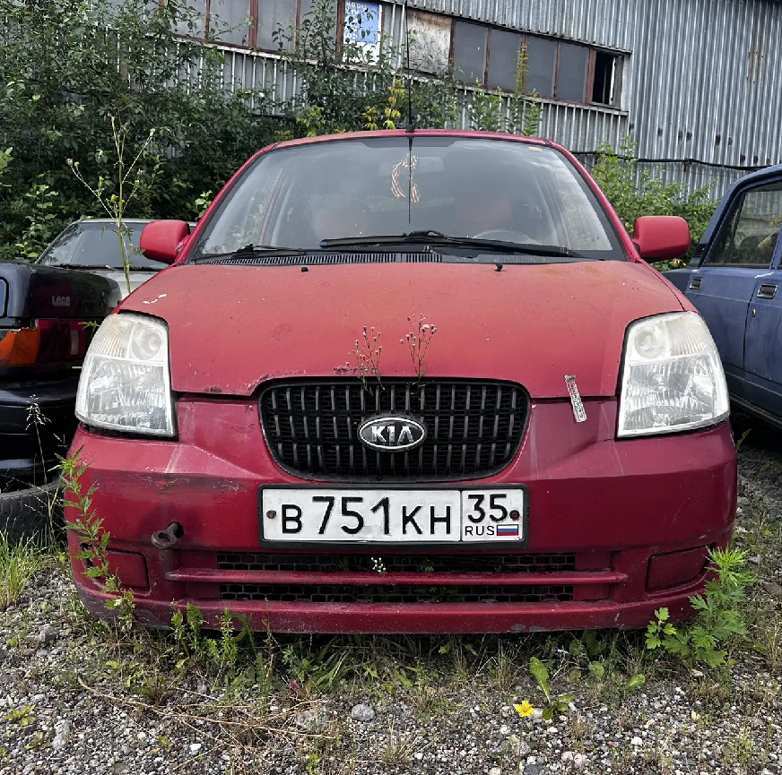 Автомобиль марки "KIA PICANTO", ГРЗ В751КН35, VIN KNEBA24426T226806 (ключи и документы отсутствуют)