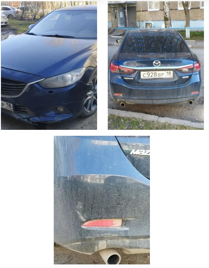 Легковой автомобиль МАZDА 6, 2013 года выпуска, государственный номер С928ВР18, идентификационный номер (VIN) JМZGJ426831123421, № двигателя 20232039, рабочий объём двигателя – 1998 куб. см, мощность двигателя 150 л.с., 110,29 кВт.