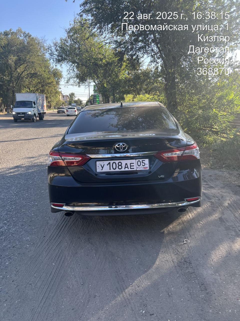 Автомобиль марки: Toyota Camry, 2023 года выпуска, гос/номер У 108 АЕ 05, цвет черный, VIN LVGBC74K0PG647503, местоположение: Республика Дагестан, г. Кизляр (должник Шамхалов А. Ш.)