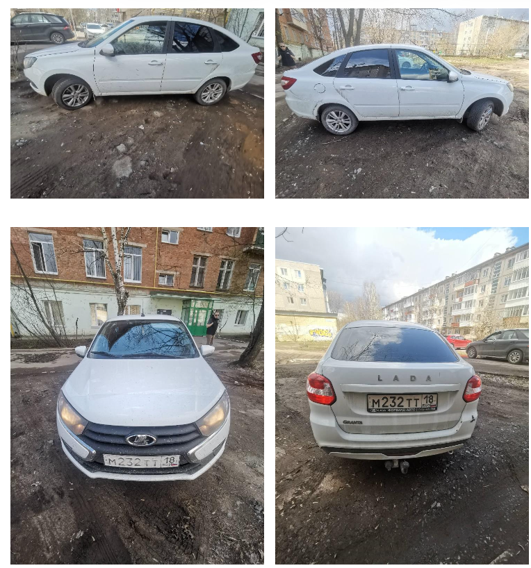 Легковой автомобиль LADA 219140 LADA GRANTA, 2023 года выпуска, государственный номер М232ТТ18, идентификационный номер (VIN) XTA219140P0496892, № двигателя 111827176224, рабочий объём двигателя – 1596 куб. см, мощность двигателя 89,7 л.с., 66 кВт.
