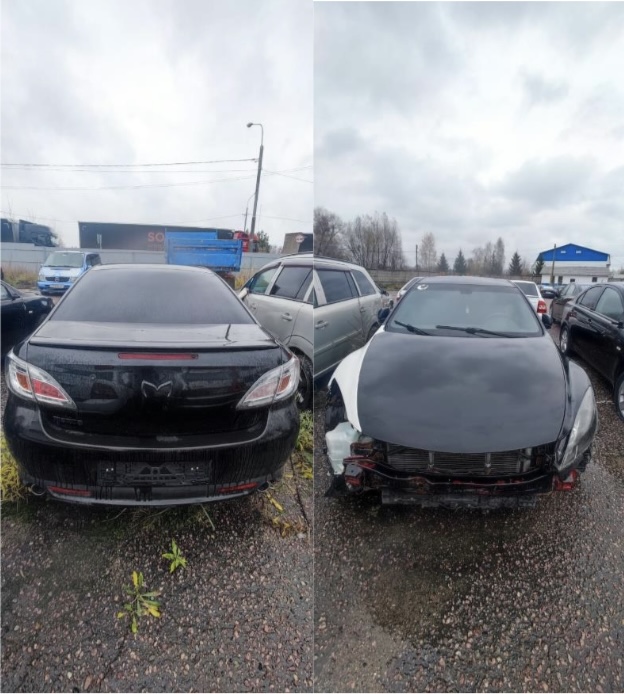 Автомобиль Мазда 6, 2008 года выпуска, г/н О059KX790 (ТИП 98), код тип 23 легковой седан, VIN: JMZGH12F681152289.