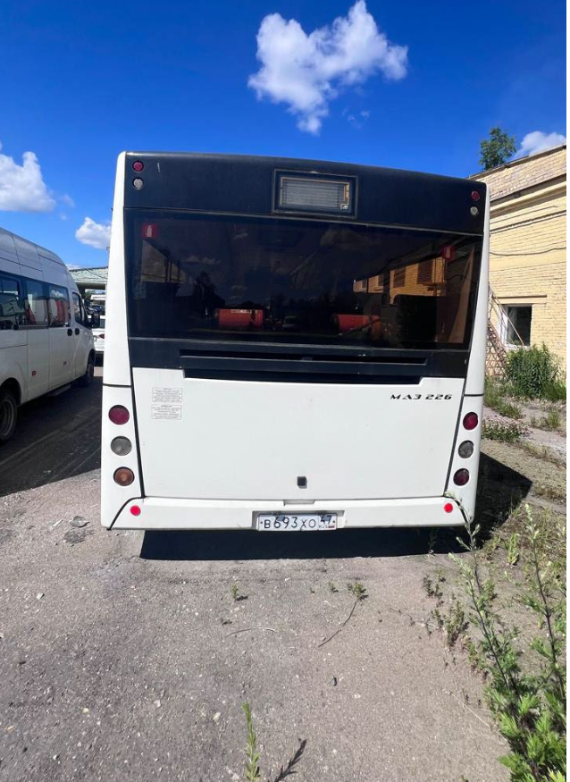 Автобус МАЗ - 226063, гос. регистрационный знак В 693 ХО 47, 2019 года выпуска