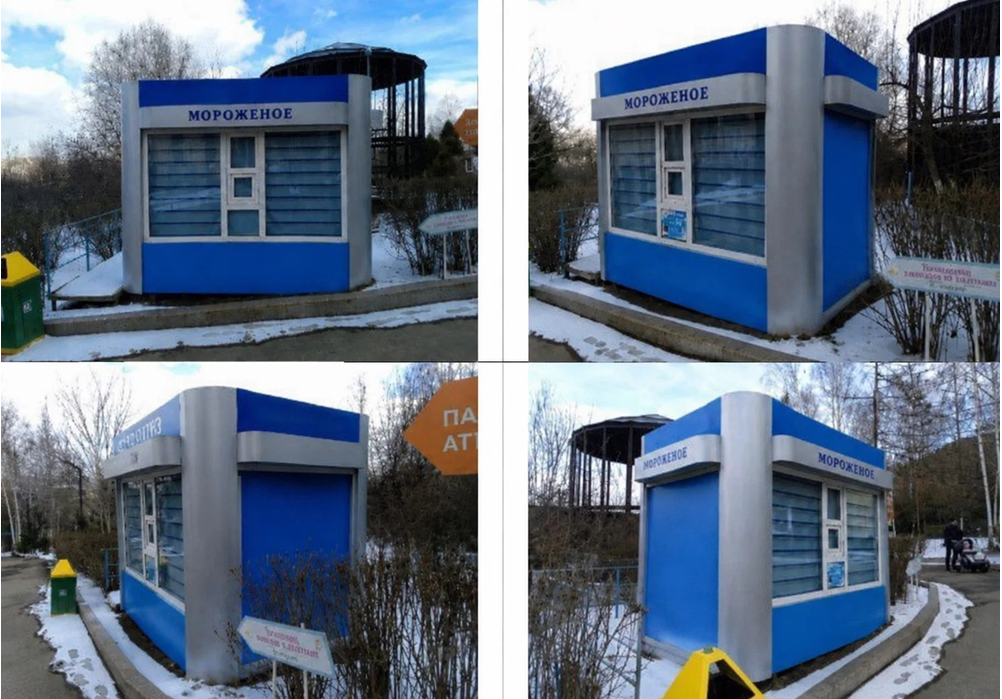 Временное сооружение (киоск №4 размером 3,60*2,45 м, ИНВ № 5144/1) по адресу: г. Красноярск, ул. Свердловская, 293.