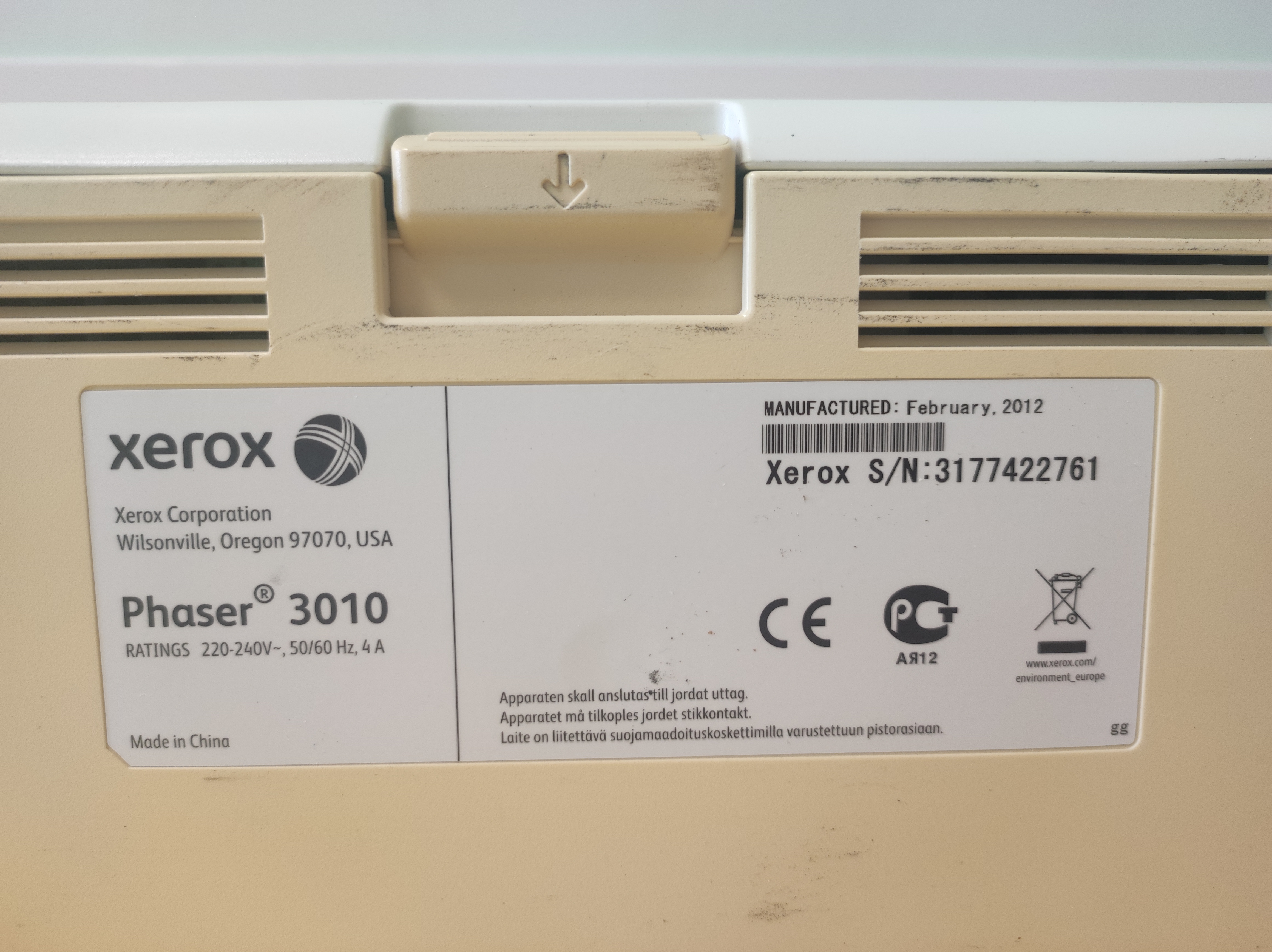 Принтер Xerox 3010V