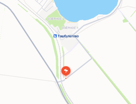 РФ, РБ, Абзелиловский район, СП Краснобашкирский сельсовет, а/д Станция Ташбулатово - Баимово - Озерный - а/д Белорецк - Учалы - Миасс на 0 км +505 м по направлению в сторону с. Баимово