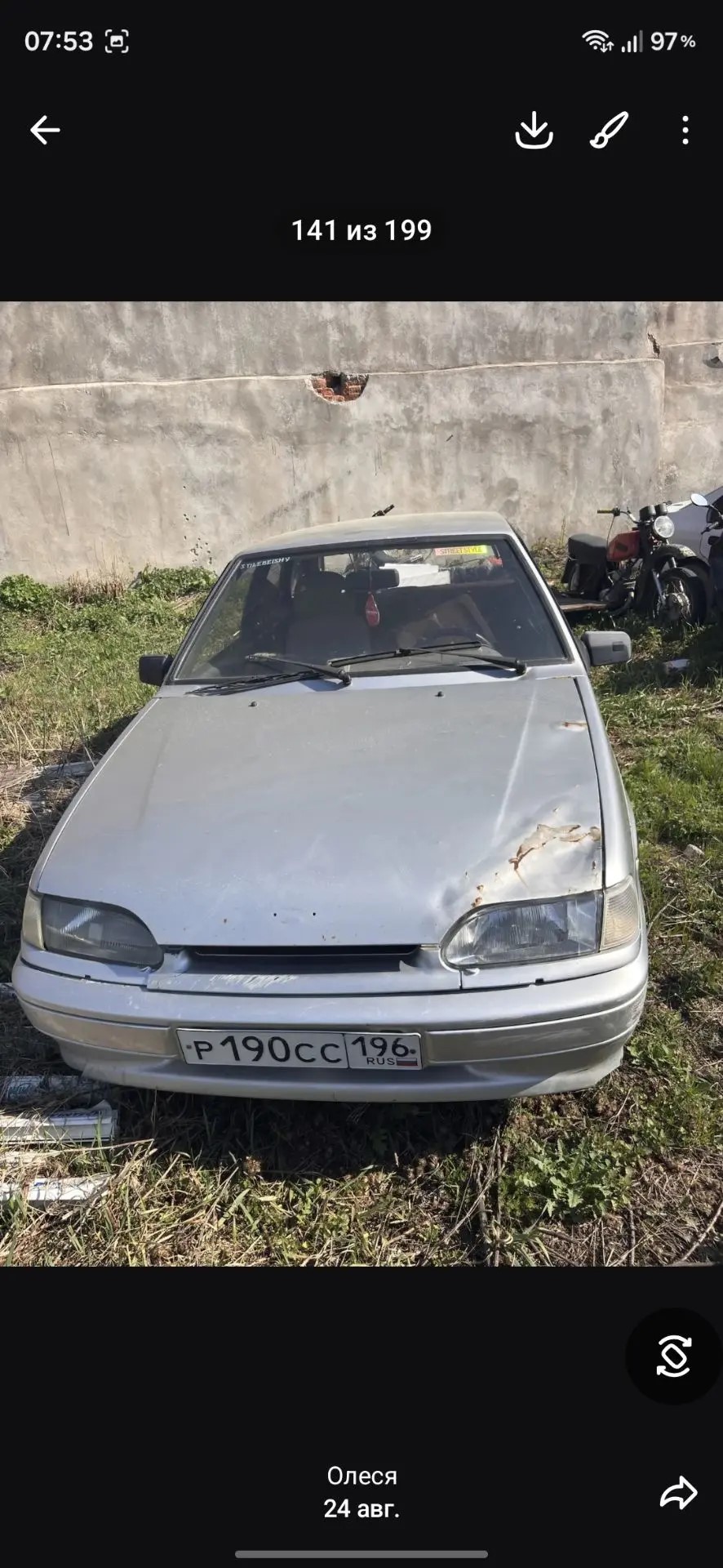 Автомобиль марки "ВАЗ 21140", 2004 г. в., г/н Р190СС/196, VIN XTA21140043762958
