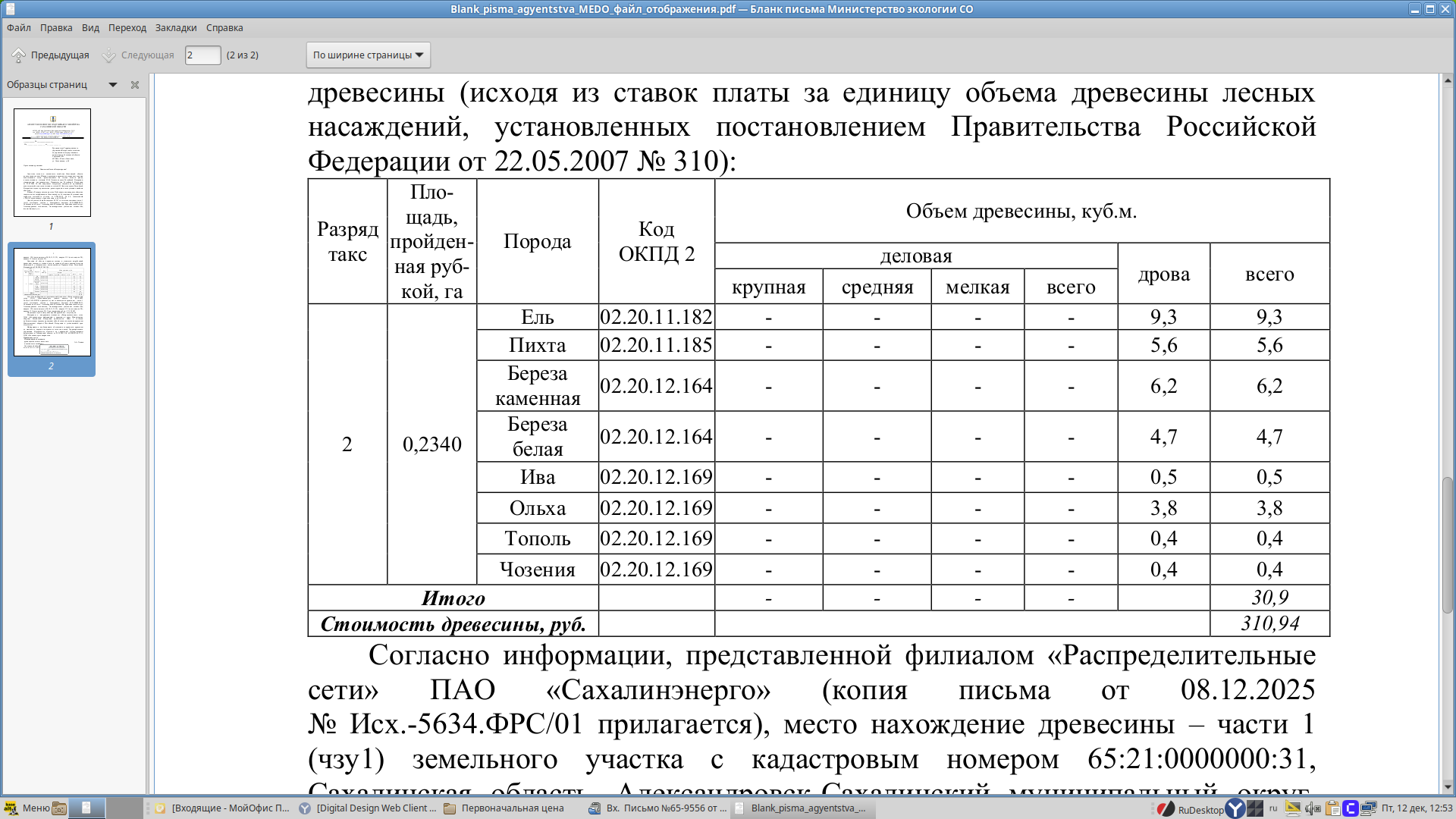 Всего – 30,9 куб.м.