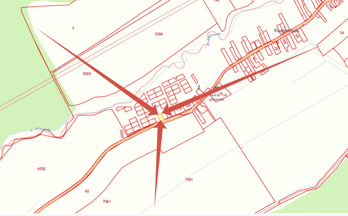 Земельный участок, КН 53:11:0800302:405, площадью 1500 +/-14 кв. м, местонахождение:Новгородская обл., Новгородский р-н, Ермолинское с/п, д. Кшентицы