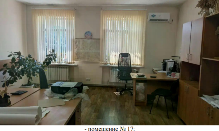 Право пользования на условиях аренды офисными помещениями, с офисной мебелью и оборудованием, расположенными на втором этаже нежилого здания, по адресу: Республика Крым, Ленинский район, с. Семисотка, пер. Школьный, д. 3
