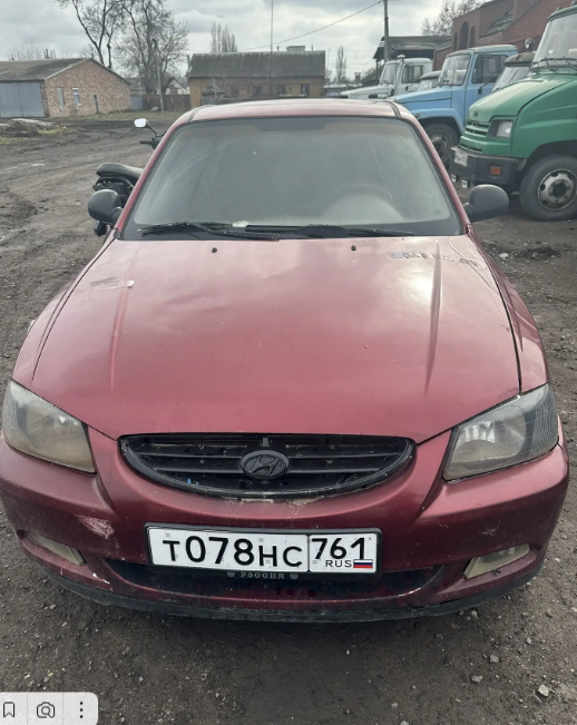 Автомобиль Хенде Акцент 2005 г.в.