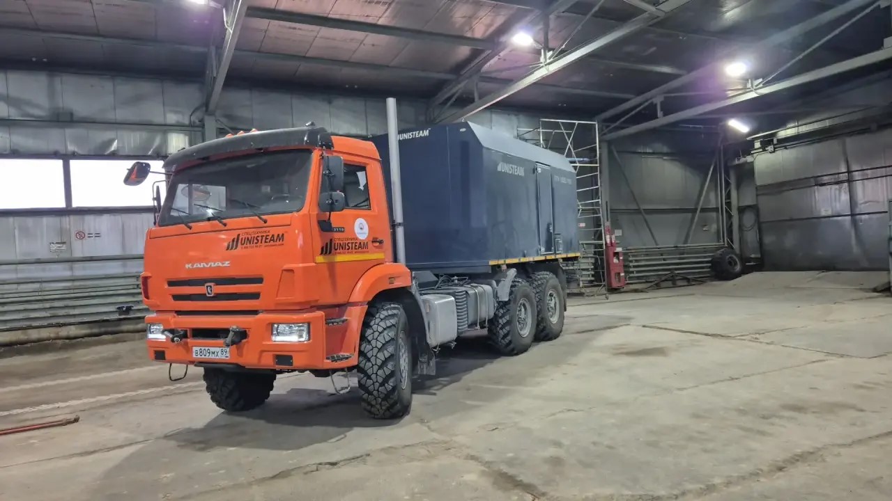Передвижная парообразующая установка