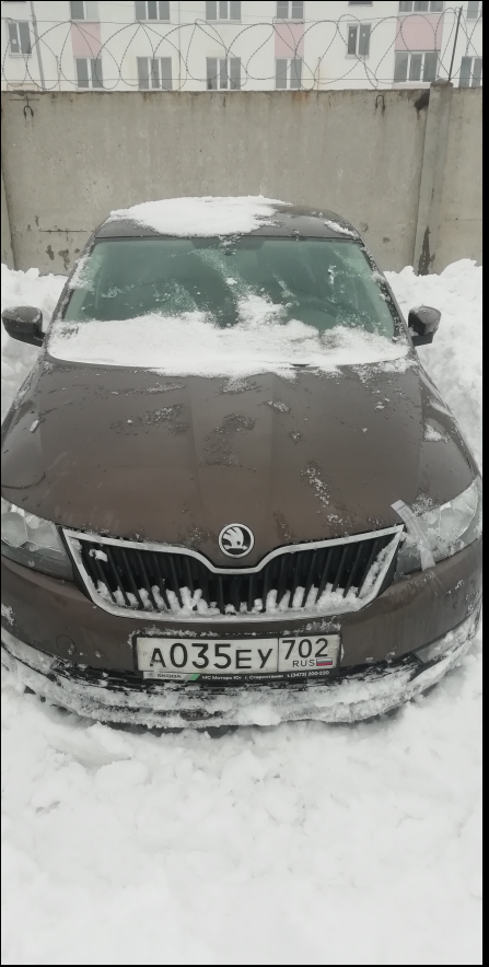 SKODA RAPID г/н А035ЕУ702, vin XW8AG2NH8LK106378, 2019 г.в.