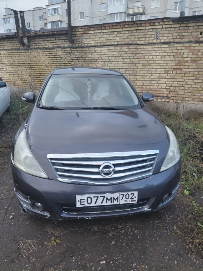 Ниссан Теана г/н Е077ММ702, VIN Z8NBBUJ328S001605, 2009 г.в., цвет темно-серый 1 Штука (шт)