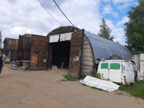 гараж арочный