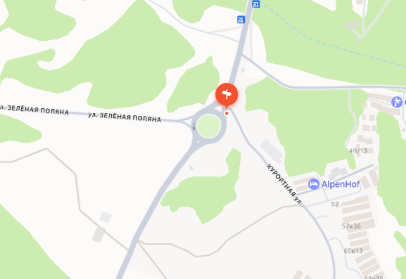РФ, РБ, Абзелиловский район, СП Ташбулатовский сельсовет, в 10 м до въезда в ТСН «Алтынай», по направлению движения в д. Зеленая Поляна, РК 15