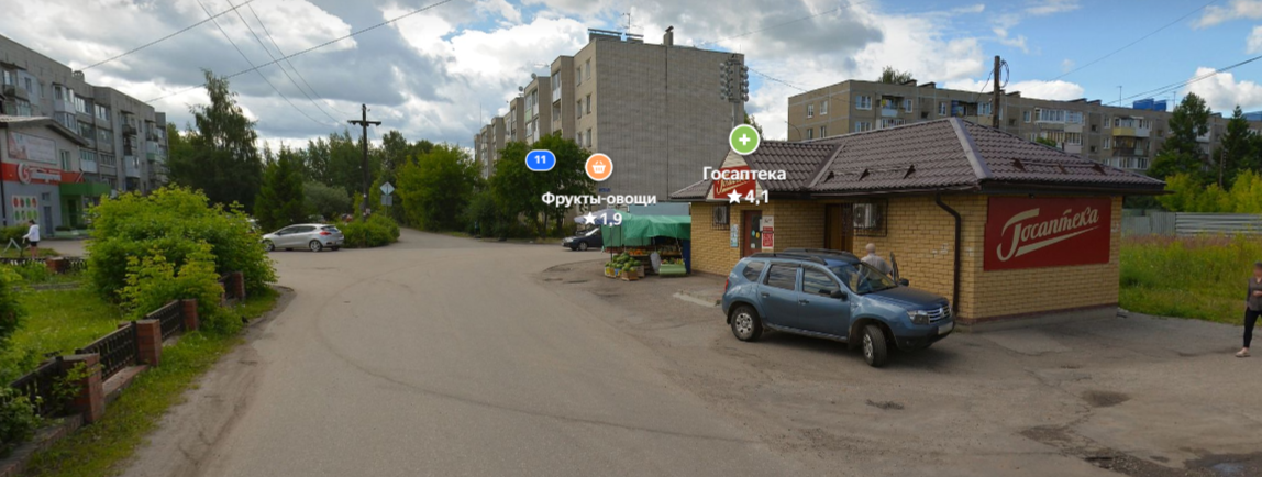Торговый павильон (реализация продовольственных товаров – овощи, фрукты) площадью 18 кв.м, расположенный на земельном участке, государственная собственность на который не разграничена по адресу: Нижегородская область,                   г. Городец, ул. Мелиораторов, в районе дома №11, около павильона «Госаптека», место в схеме размещения нестационарных торговых объектов, расположенных                     на территории Городецкого муниципального округа Нижегородской обл
