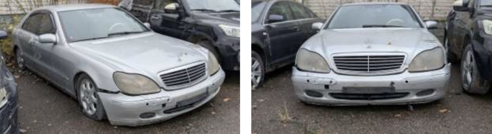 Автомобиль MERCEDES-BENZ S 320 CDI, год выпуска не установлен.