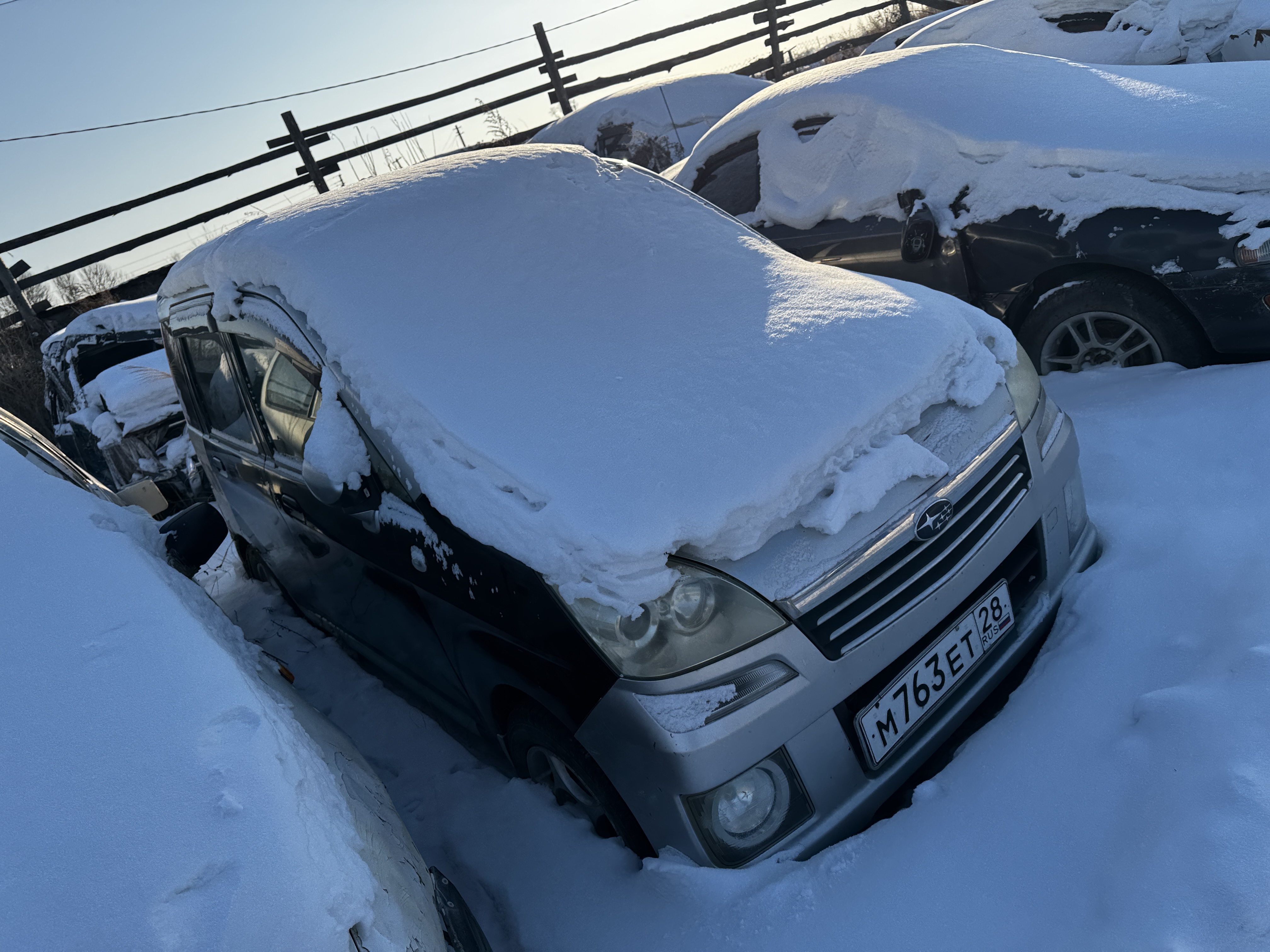 Автомобиль марки Subaru Stella , г/н М763ЕТ28 , по карточке ТС 2009 г.в., № кузова RN2048066 , цвет серый