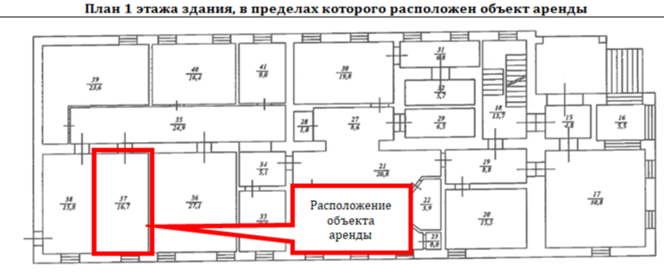 аренда нежилого помещения №37, площадью 16,7 кв. м, расположенного на первом этаже нежилого здания с кадастровым номером 90:24:010102:611, по адресу: Российская Федерация, Республика Крым, м.о. Феодосия, г Феодосия, ул 8 Марта, д. 3 общей начальной минимальной стоимостью 15 696 (пятнадцать тысяч шестьсот девяносто шесть) рублей 72 копейки арендной платы в месяц (без учета НДС), сроком на 11 (одиннадцать) месяцев