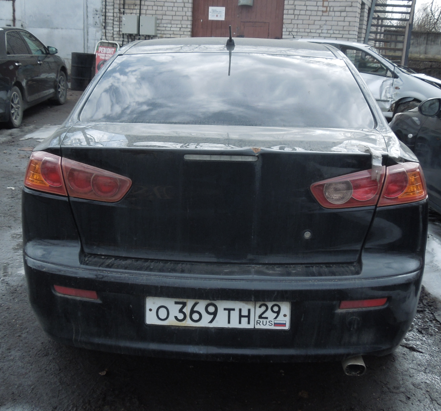 Автомобиль марки "Мицубиси Лансер" ,грз; О369ТН/29, VIN: JMBSRCY2A8U010484, 2008 года выпуска