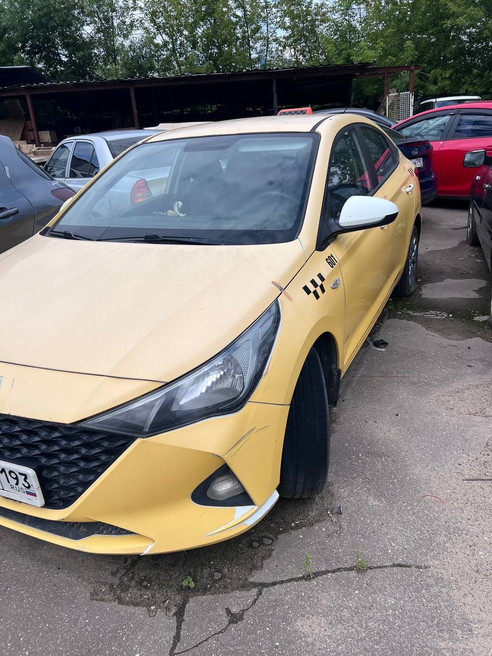 АМТС HYUNDAI SOLARIS, 2020гв, г/н О601КР193, цвет желтый, VIN Z94K241CBMR241069