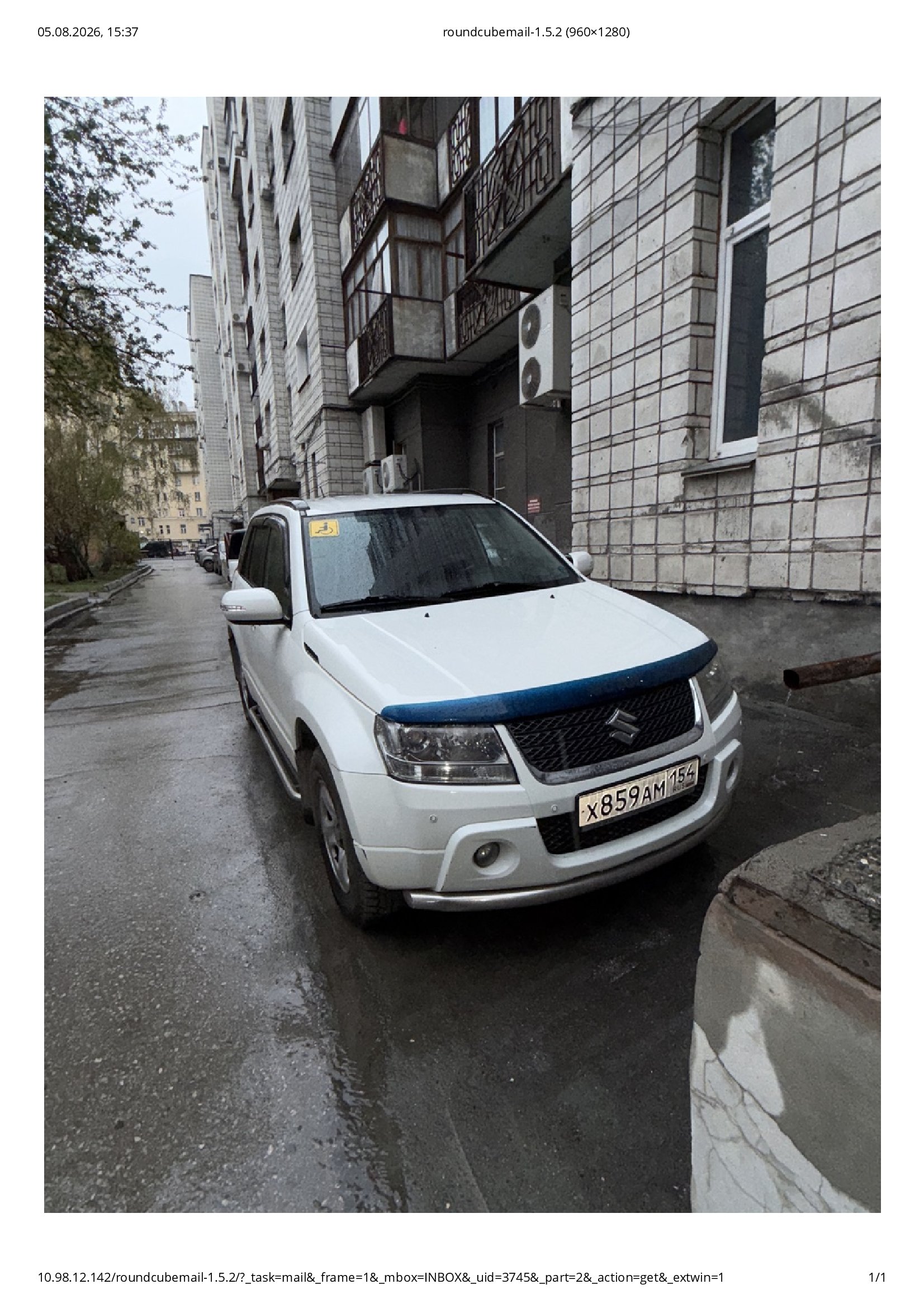 Легковой автомобиль Suzuki Grand Vitara, 2011 г.в., г/н Х859АМ154, VIN: JSAJTD54V00619758, цвет белый (арест)