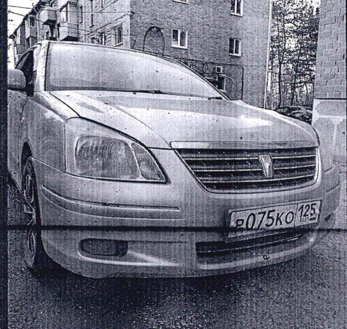 АМТС Тойота Премио, г.в. 2007, г/н Р075КО125, №кузова NZT2400100904, №двиг. С498736, соб-к Хилтухинов Д.Д.
