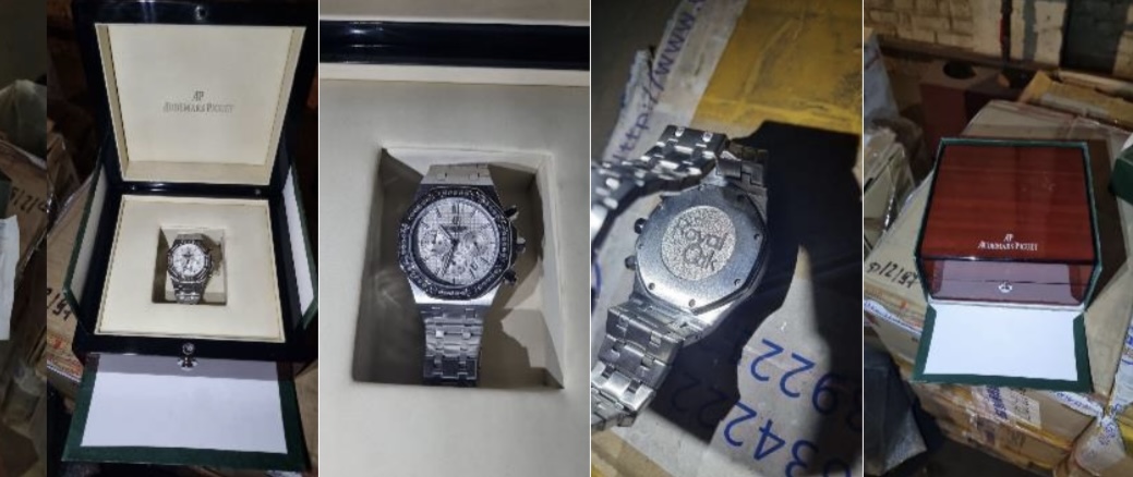 Часы наручный торговой марки «AUDEMARS PIGUET» на браслете, маркировка на крышке корпуса: «ROYAL OAK», «№ 2122», «105675», маркировка на застежке «AUDEMARS PIGUET»1 – 1 шт.