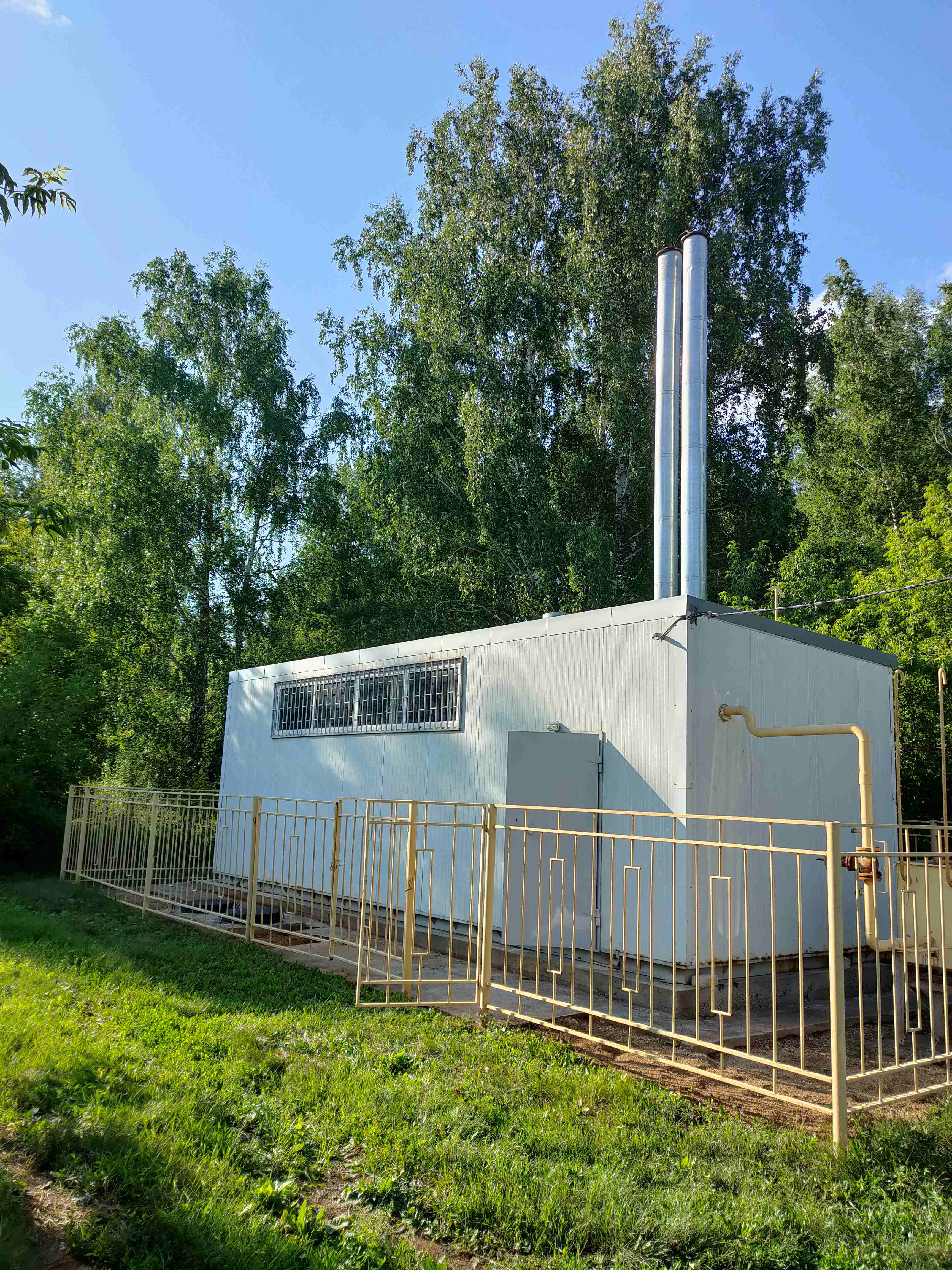 Блочно - модульная водогрейная газовая котельная теплопроизводительностью 1200 кВт.