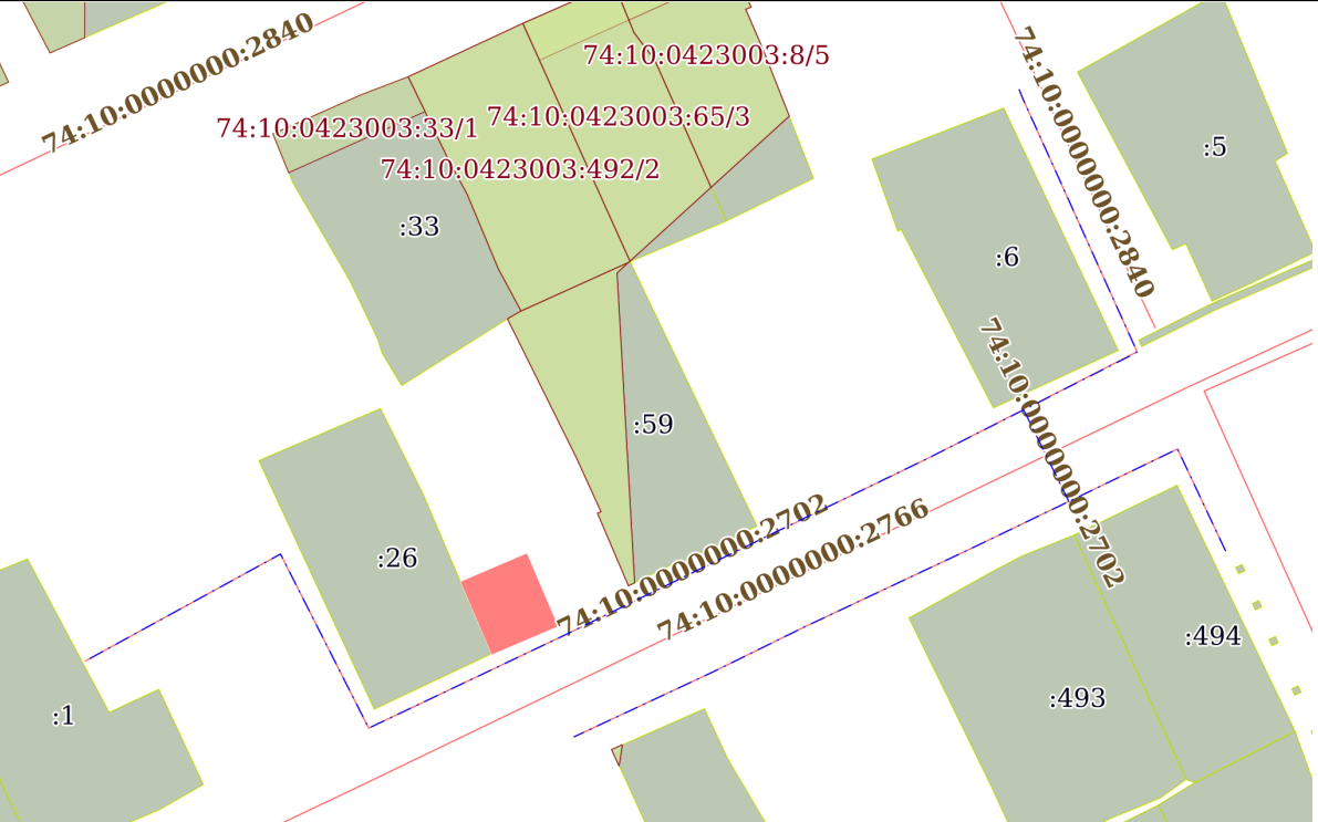 Газопровод низкого давления, протяженность 339 м, кадастровый номер 74:10:0000000:2702